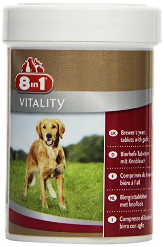 8in1 Bierhefe Tabletten (Nahrungsergänzung, für gesunde Haut und glänzendes Hundefell, reduziert nährstoffmangel-bedingtes Haaren), 1 Dose (260 Tabletten)