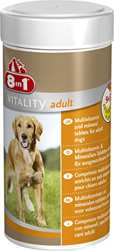 8in1 Multi Vitamin Tabletten Adult, zur Nahrungsergänzung bei erwachsenen Hunden, 1 Dose (1 x 70 Tabletten)