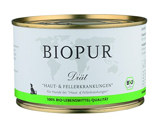 Biopur Bio Diätfutter Haut- und Fellerkrankungen 400g, 6er Pack (6 x 400 g)