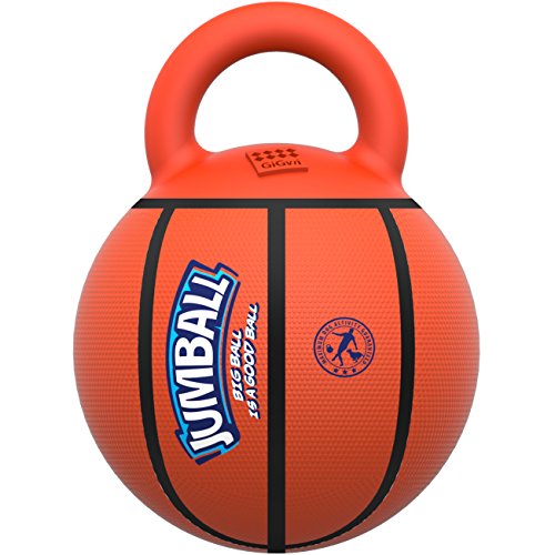GiGwi 6338 Robustes Hundespielzeug Jumball Basketball mit Gummigriff, großer Hundeball / Spielball GiGwi 6338 Robustes Hundespielzeug Jumball Basketball mit Gummigriff, großer Hundeball / Spielball