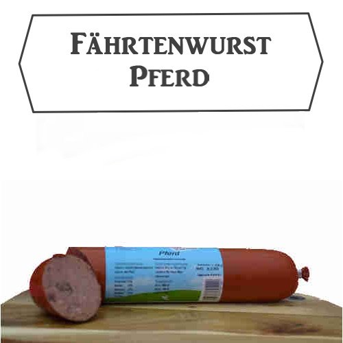 Hundewurst "100% Pferd" (3x 800g) Fleischwurst / Barffleisch / Barf für Hunde / Hundefutter / Katzenfutter / Frostffutter / Frostfleisch / Barf Paket