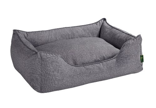 Hunter 61431 Hundesofa Boston, L, Aussenfläche - 100 x 72 x 27 cm, Innenkissen - 85 x 52 cm, grau