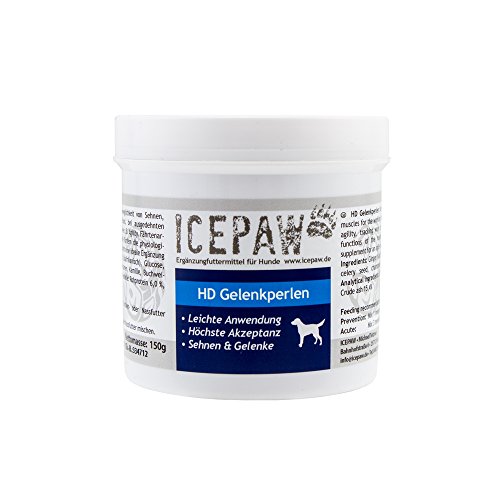 ICEPAW HD Gelenkperlen (150 g) unterstützt die Bewegungsfreude der Hunde und die Gelenke