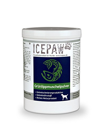 ICEPAW Lippmuschelpulver, grün, 1er Pack (1 x 500 g)