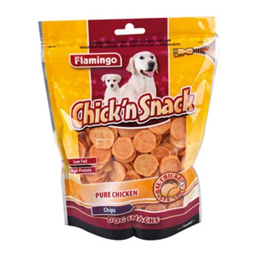 Karlie Flamingo Chick'n Hundesnack Chips, 400 g, 1er Pack (1 x 400 g)