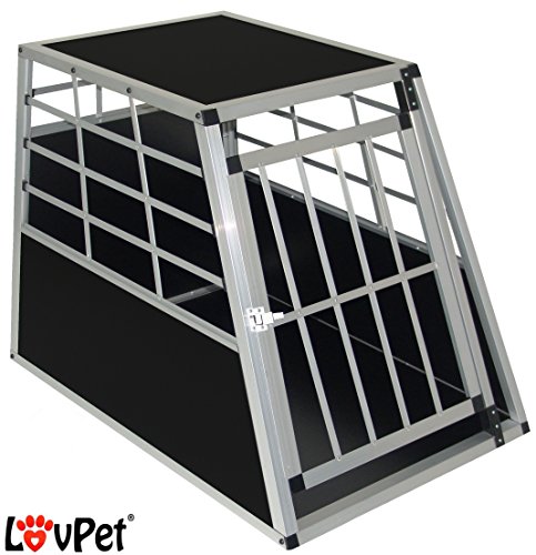 LovPet® Hundebox Transportbox Alubox Hundetransportbox Reisebox Alu Haustiere, Größe:L