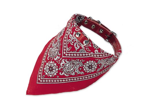 Nobby Halsband mit Tuch, rot, Länge 35 cm