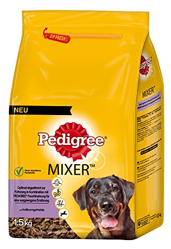 Pedigree Hundefutter Mixer, 6er Pack (6 x 1,5 kg)