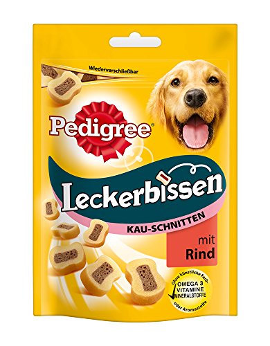Pedigree Leckerbissen Kau-Schnitten Hundesnacks, 6 Beutel (6 x 155 g)