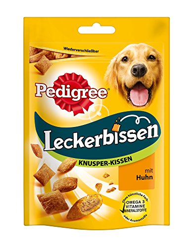 Pedigree Leckerbissen Knusper-Kissen Hundesnacks, 6 Beutel (6 x 95 g)