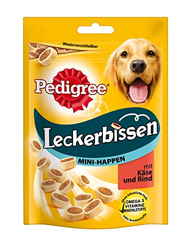Pedigree Leckerbissen Mini-Happen Hundesnacks, 6 Beutel (6 x 140 g)