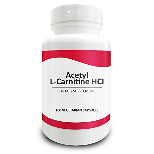 Pure Science Acetyl L-Carnitin HCI 525mg - Ideal für Mesomorph Körperbau, Immunität, Entgiftung & Gehirn - Unterstützung - 100 vegetarische Kapseln Acetyl L-Carnitin Pulver
