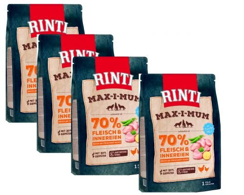 RINTI Max-i-mum Huhn GETREIDEFREI 1kg 4er Pack ( 4 x 1kg) RINTI Max-i-mum Huhn GETREIDEFREI 1kg 4er Pack ( 4 x 1kg)