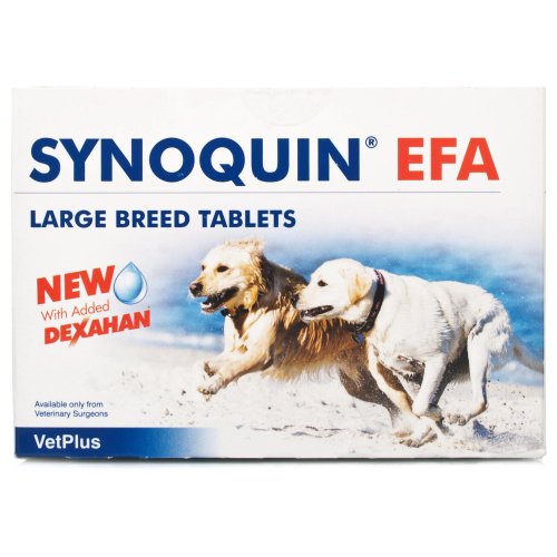 Synoquin EFA Nahrungsergänzungsmittel für Hunde, für gesunde Gelenke, große Rassen, 120 Kapseln