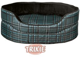Trixie Hundebett mit Rand Leeroy, 70 × 55 cm, grau/schwarz