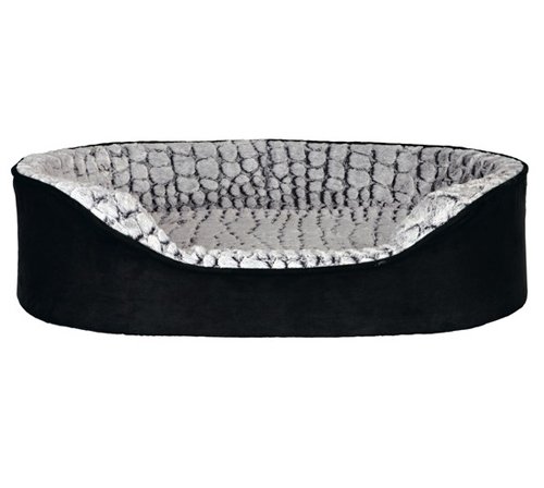 Vital Bett Lino mit Memory Effekt, 83 × 67 cm, schwarz/grau