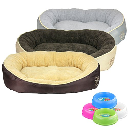 XL, L, M, S Hundebett Katzenbett " Farbe Braun" Maße 90 x 68 x 17