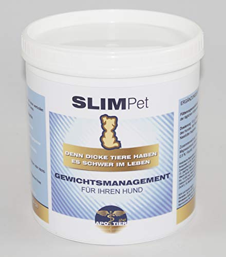 Slimpet NEU-speziell für Dicke-Hunde (Pulver, 500g)- 40% Aller Hunde sind übergewichtig; Probleme wie beim Menschen - rein natürliche Zutaten