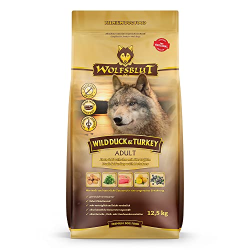 Wolfsblut - Wild Duck & Turkey - 12,5 kg - Ente & Truthahn - Trockenfutter - Hundefutter - Getreidefrei