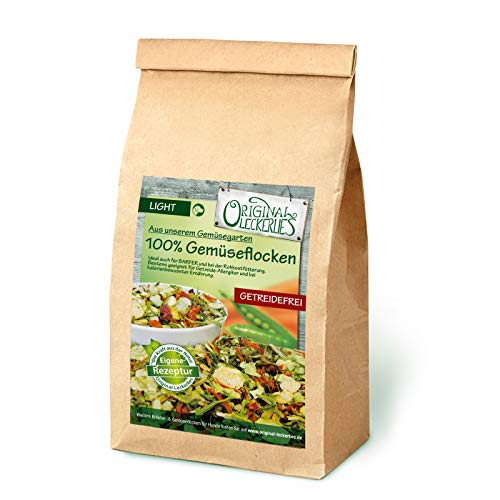 Original-Leckerlies: 100% Gemüse-Flocken, 5 kg getreidefreie Gemüseflocken, Hundeflocken, Hundefutter-Naturprodukt für Hunde, ideal zum barfen