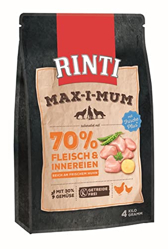 Rinti MAX-I-Mum Huhn + Gemüse 1 x 4 kg getreidefrei für ausgewachsene Hunde