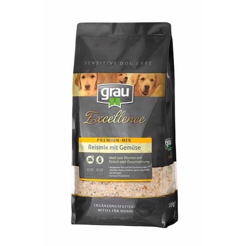 GRAU – das Original – Reismix mit Gemüse für Hunde - Exc SDC Premium Mix Reismix, 1er Pack (1 x 5 kg), Ergänzungsfuttermittel für Hunde
