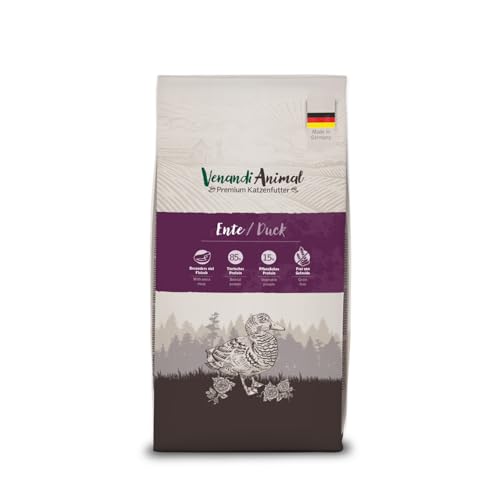 Venandi Animal – Premium Katzenfutter – Ente, mit viel frischem Geflügel, Trockenfutter, getreidefrei 1er Pack (1 x 1,5kg) Venandi Animal – Premium Katzenfutter – Ente, mit viel frischem Geflügel, Trockenfutter, getreidefrei 1er Pack (1 x 1,5kg)