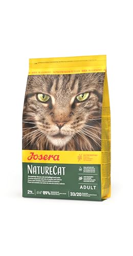 JOSERA NatureCat (1 x 2 kg) | Adult | Premium Trockenfutter für ausgewachsene Katzen | Lachs & Geflügel | erlesene Kräuter & gesunde Früchte | getreidefrei | Katzenfutter | 1er Pack JOSERA NatureCat (1 x 2 kg) | Adult | Premium Trockenfutter für ausgewachsene Katzen | Lachs & Geflügel | erlesene Kräuter & gesunde Früchte | getreidefrei | Katzenfutter | 1er Pack