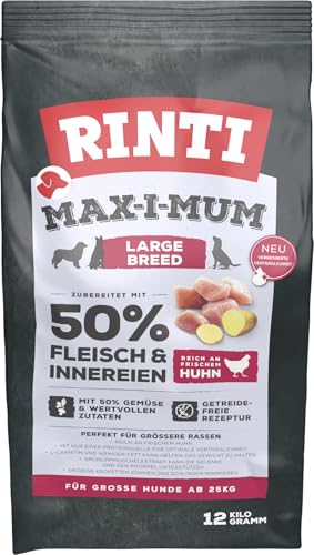 RINTI Max-i-Mum Large Breed Huhn 12kg | Trockenfutter für Erwachsene Hunde großer Rassen RINTI Max-i-Mum Large Breed Huhn 12kg | Trockenfutter für Erwachsene Hunde großer Rassen