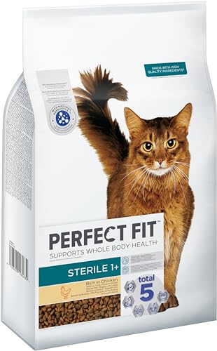 PERFECT FIT Sterile Adult Trockenfutter für erwachsene, sterilisierte Katzen ab 1 Jahr - Huhn, 7 kg (1 Beutel) PERFECT FIT Sterile Adult Trockenfutter für erwachsene, sterilisierte Katzen ab 1 Jahr - Huhn, 7 kg (1 Beutel)