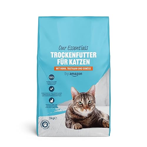by Amazon Trockenfutter für Katzen. mit Huhn, Truthahn und Gemüse, 3kg by Amazon Trockenfutter für Katzen. mit Huhn, Truthahn und Gemüse, 3kg
